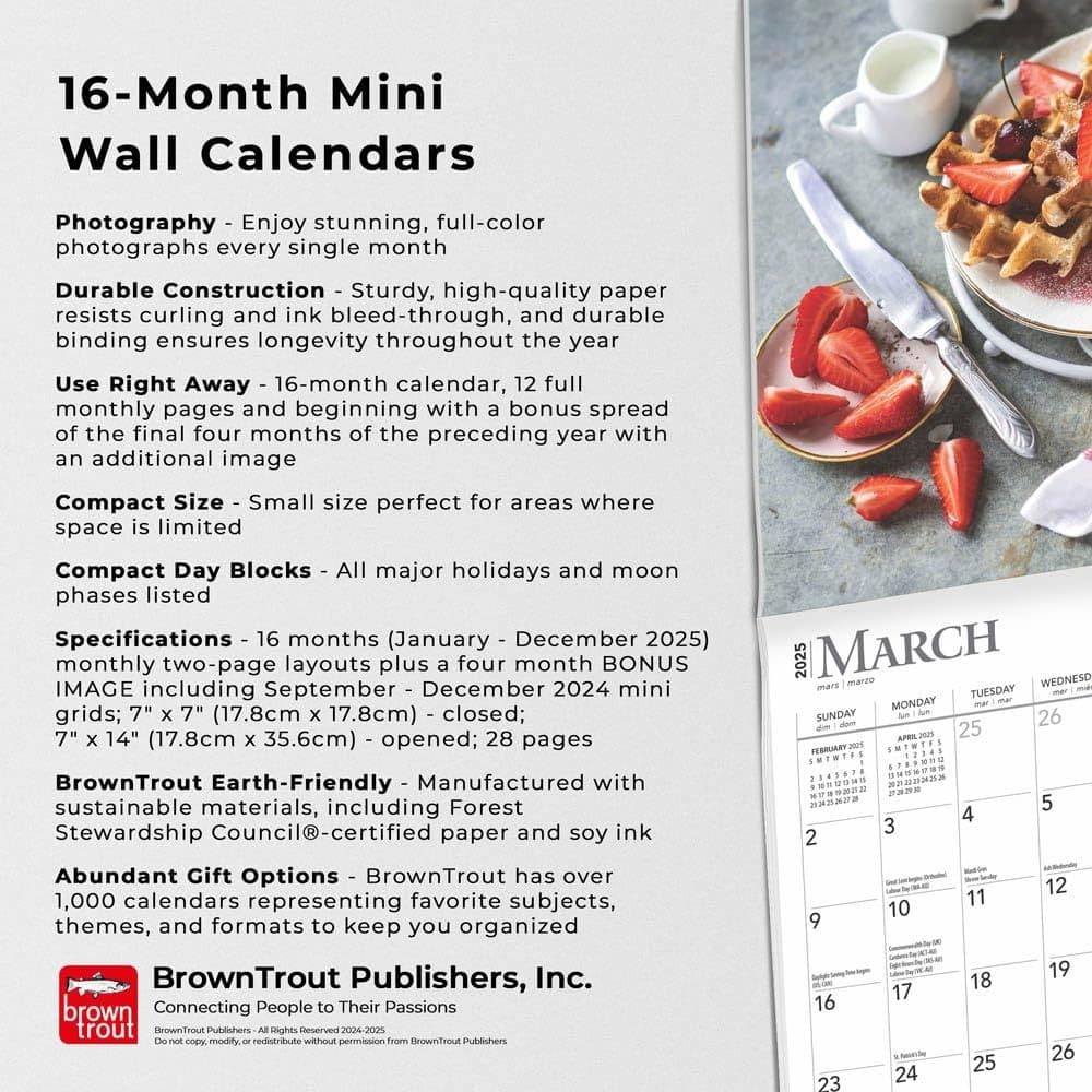 Kitchen 2025 Mini Wall Calendar Fifth Alternate Image