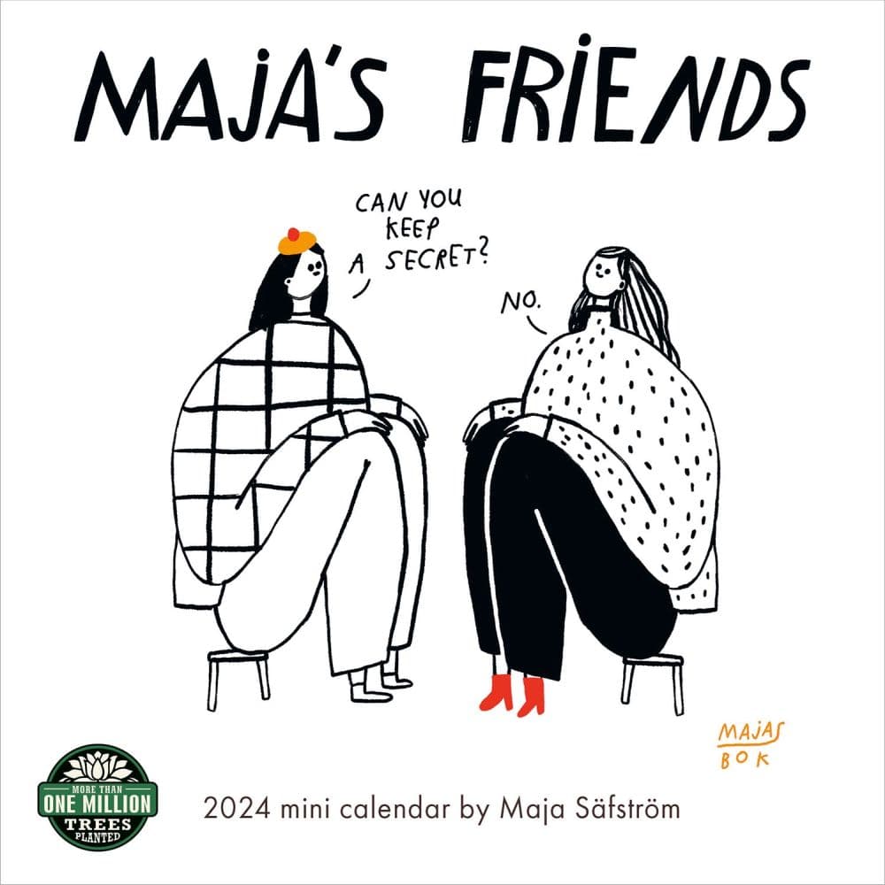 Majas Friends 2024 Mini Wall Calendar Main Image