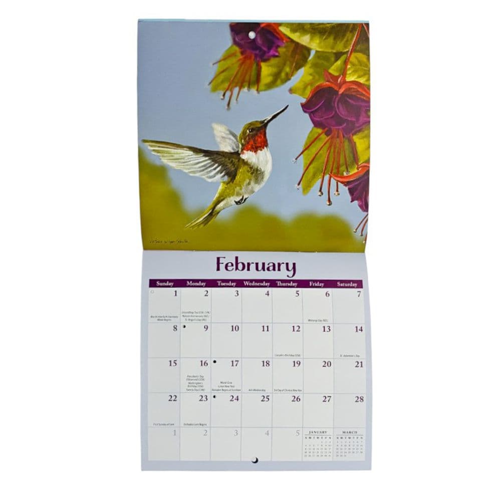 Songbirds 2026 Mini Wall Calendar by Victoria Schultz Fourth Alternate Image