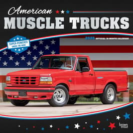 American Muscle Trucks 2025 Wall Calendar