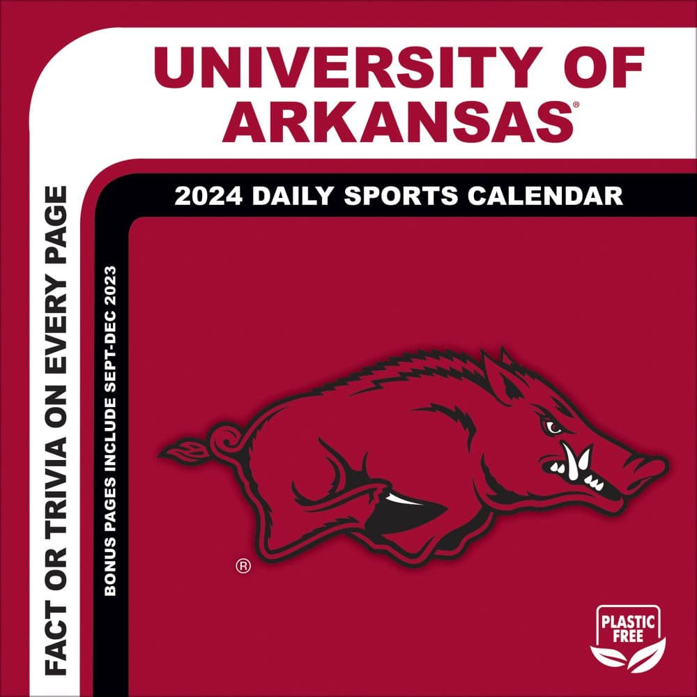 Arkansas Razorbacks 2024 Desk Calendar