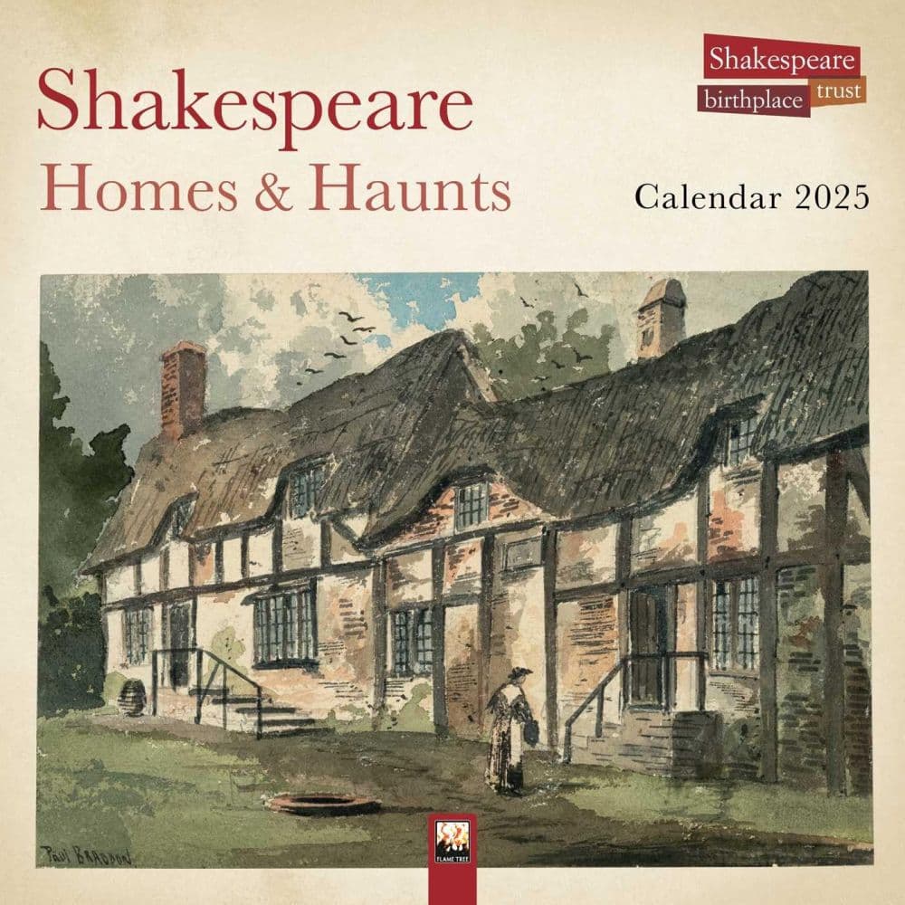 Flowers of Shakespeare 2025 Wall Calendar