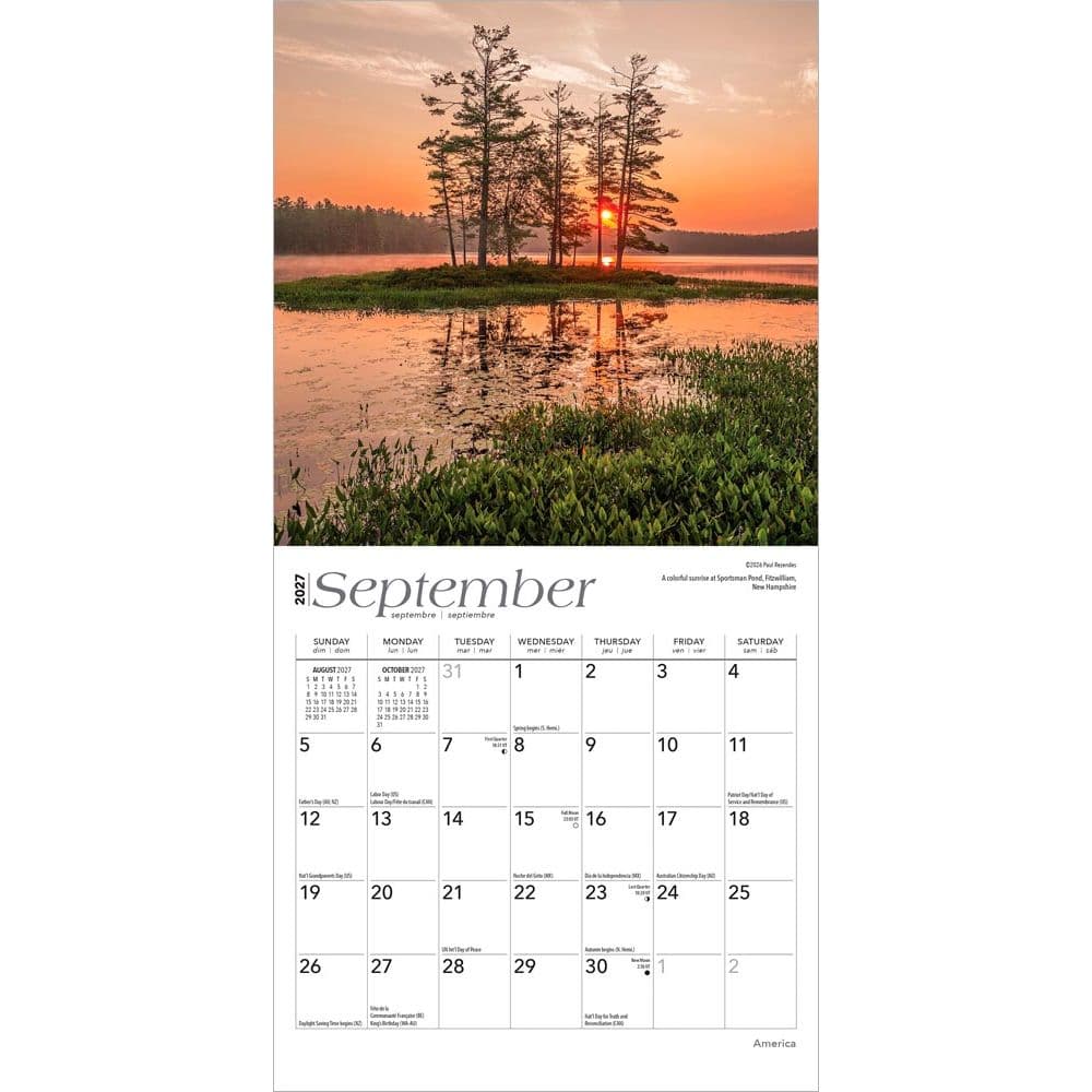 America 2027 Mini Wall Calendar Third Alternate Image