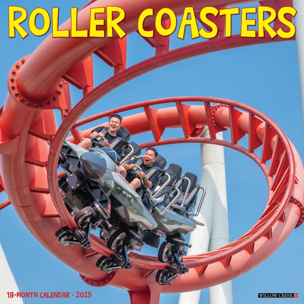 Roller Coasters 2025 Wall Calendar Main Image