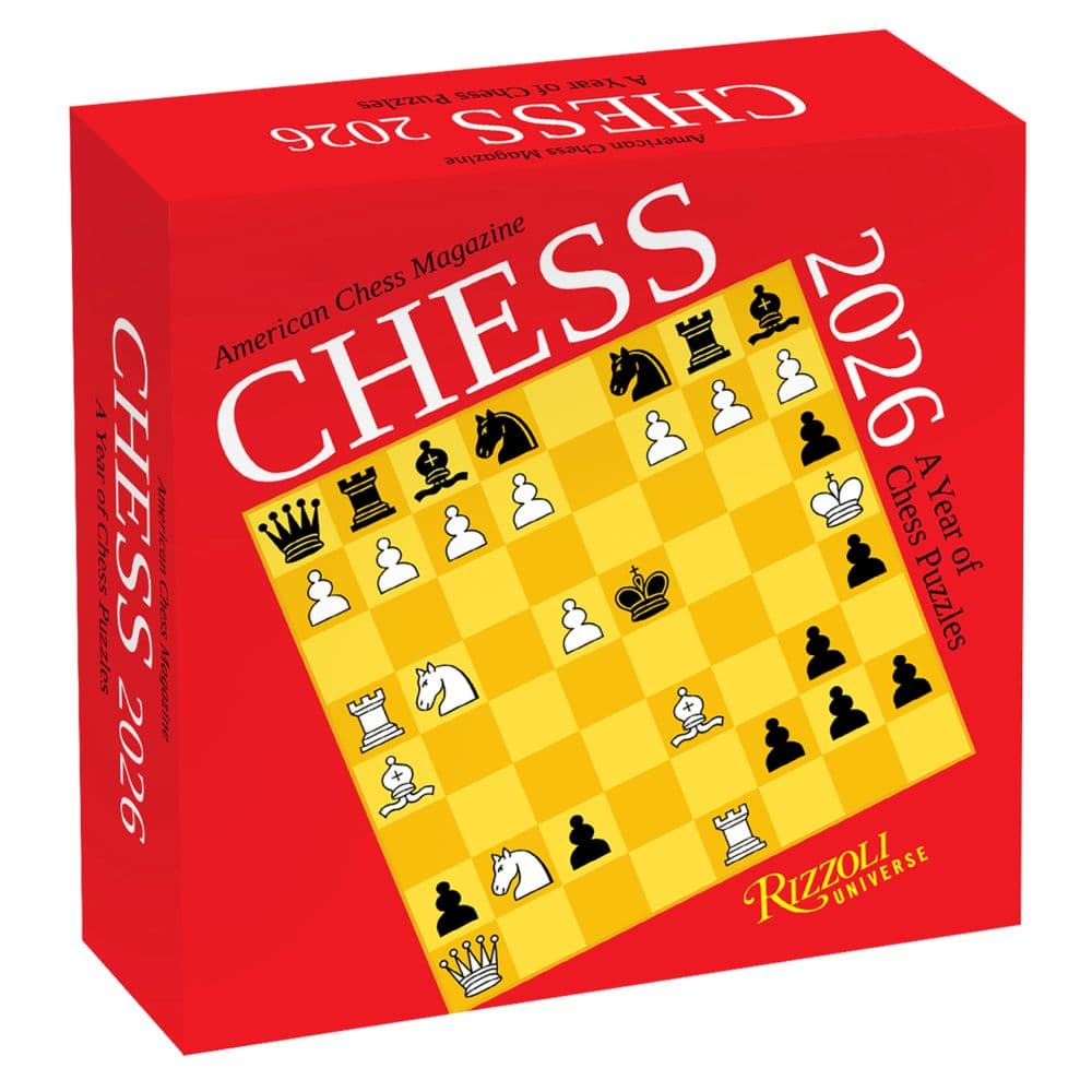 Chess 2026 Desk Calendar Main Image