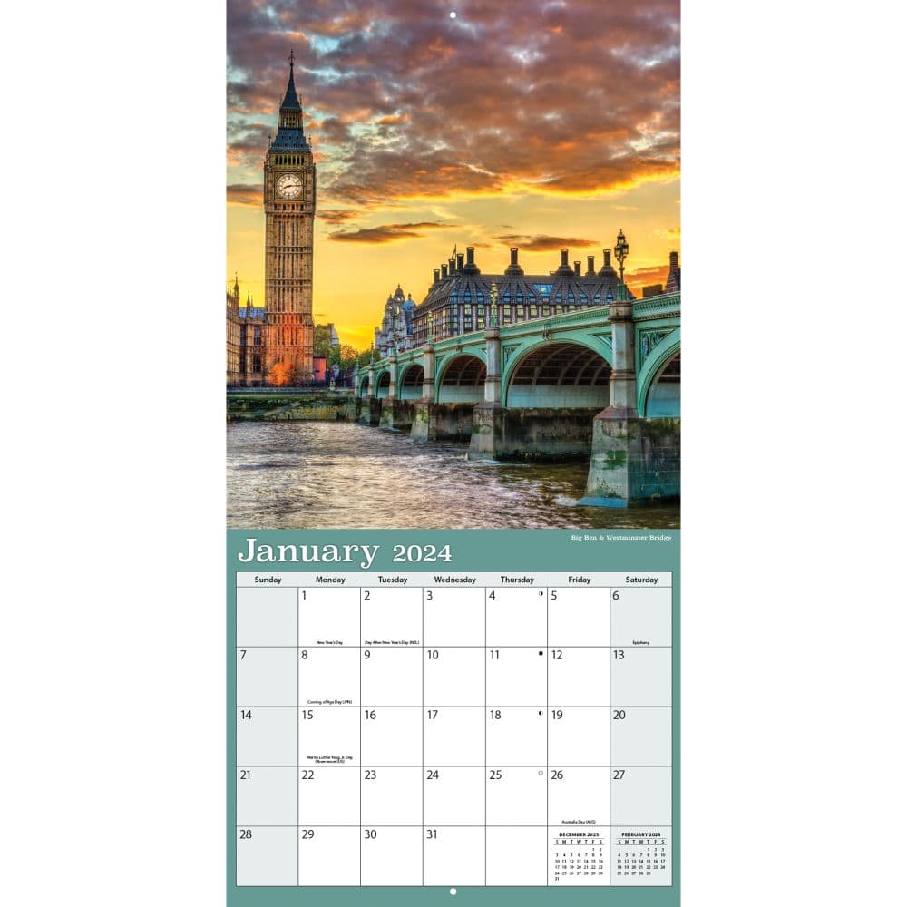 London 2024 Wall Calendar - Calendars.com