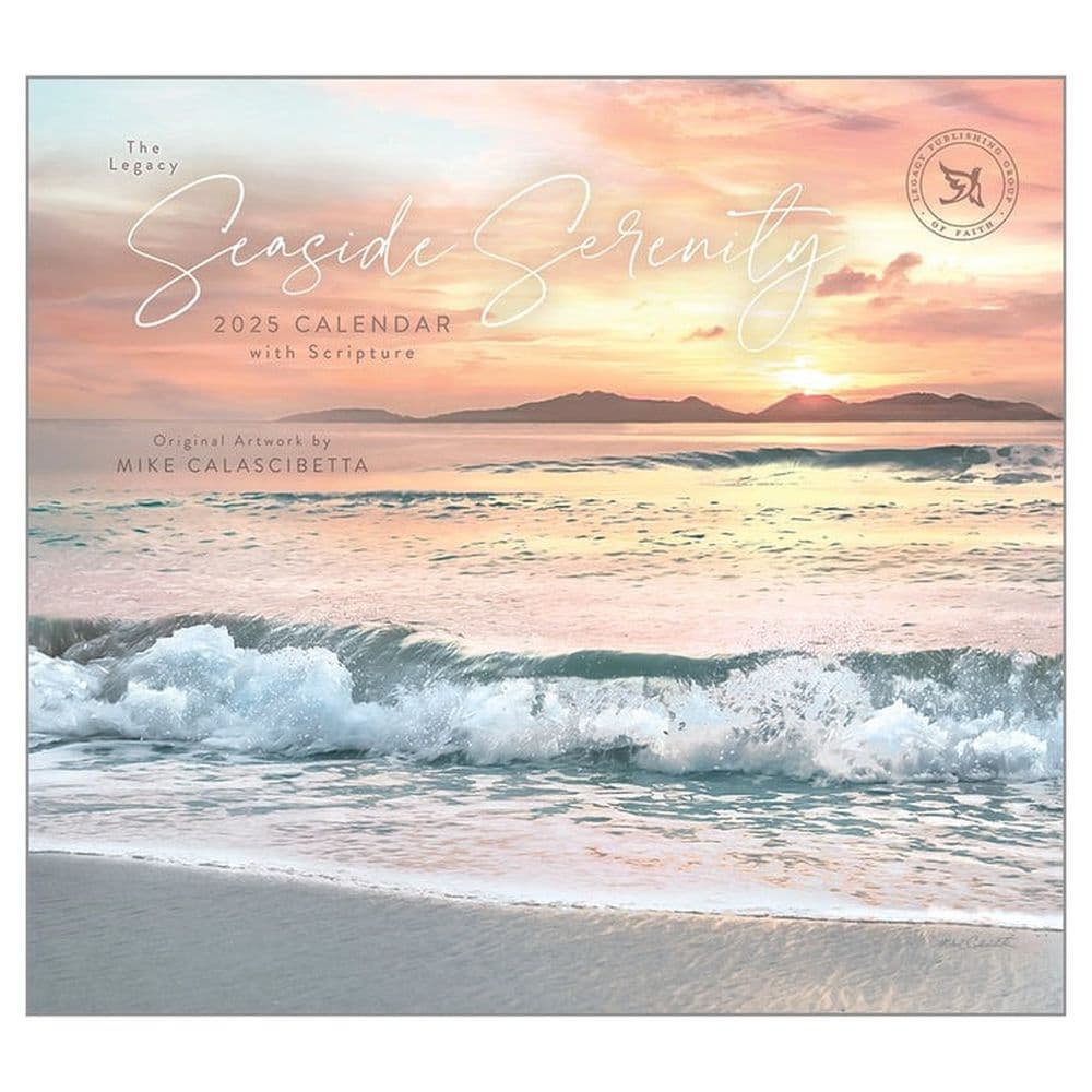 Seaside Serenity 2025 Wall Calendar Main Product Image width=&quot;1000&quot; height=&quot;1000&quot;