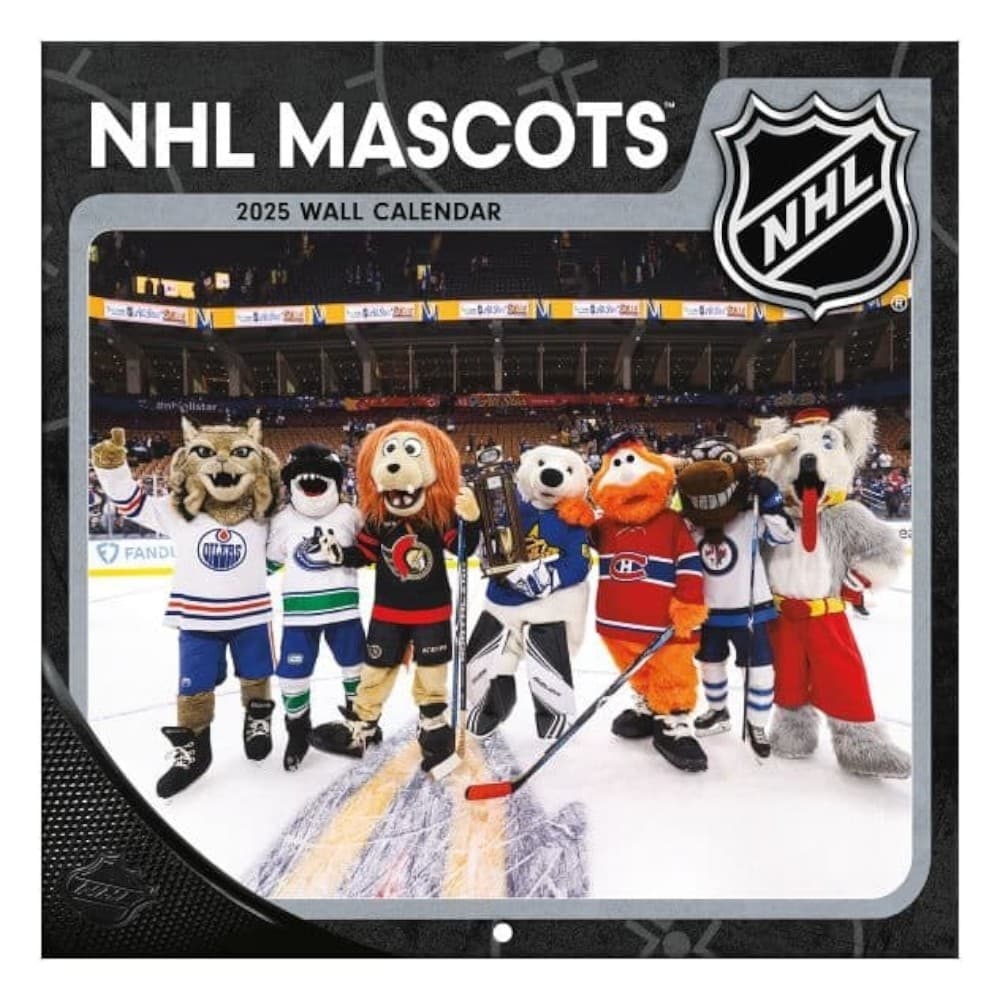 NHL Mascots 2025 Mini Wall Calendar Main Product Image width=&quot;1000&quot; height=&quot;1000&quot;