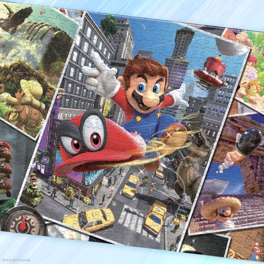 Super Mario Odyssey Snapshots 1000 Piece Puzzle Fourth Alternate Image width="1000" height="1000"