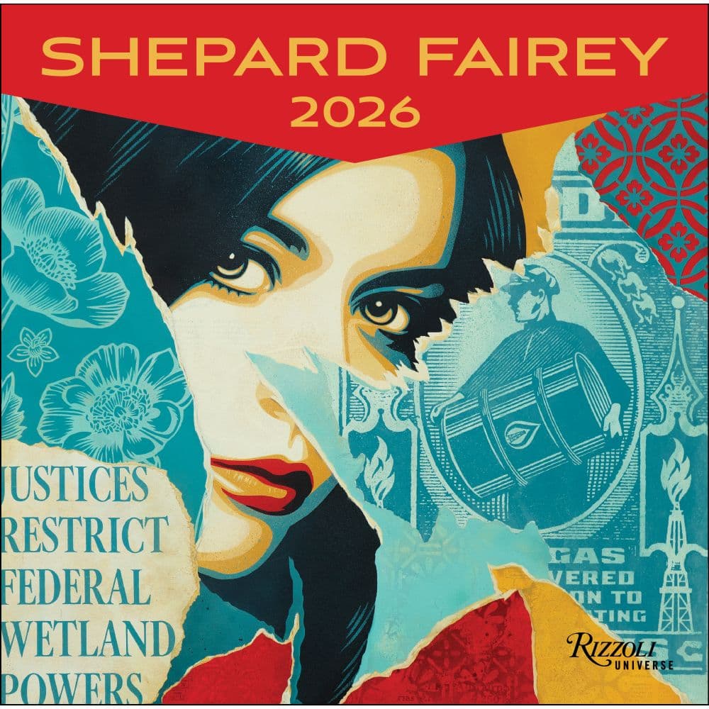 Shepard Fairey 2026 Wall Calendar Main Image