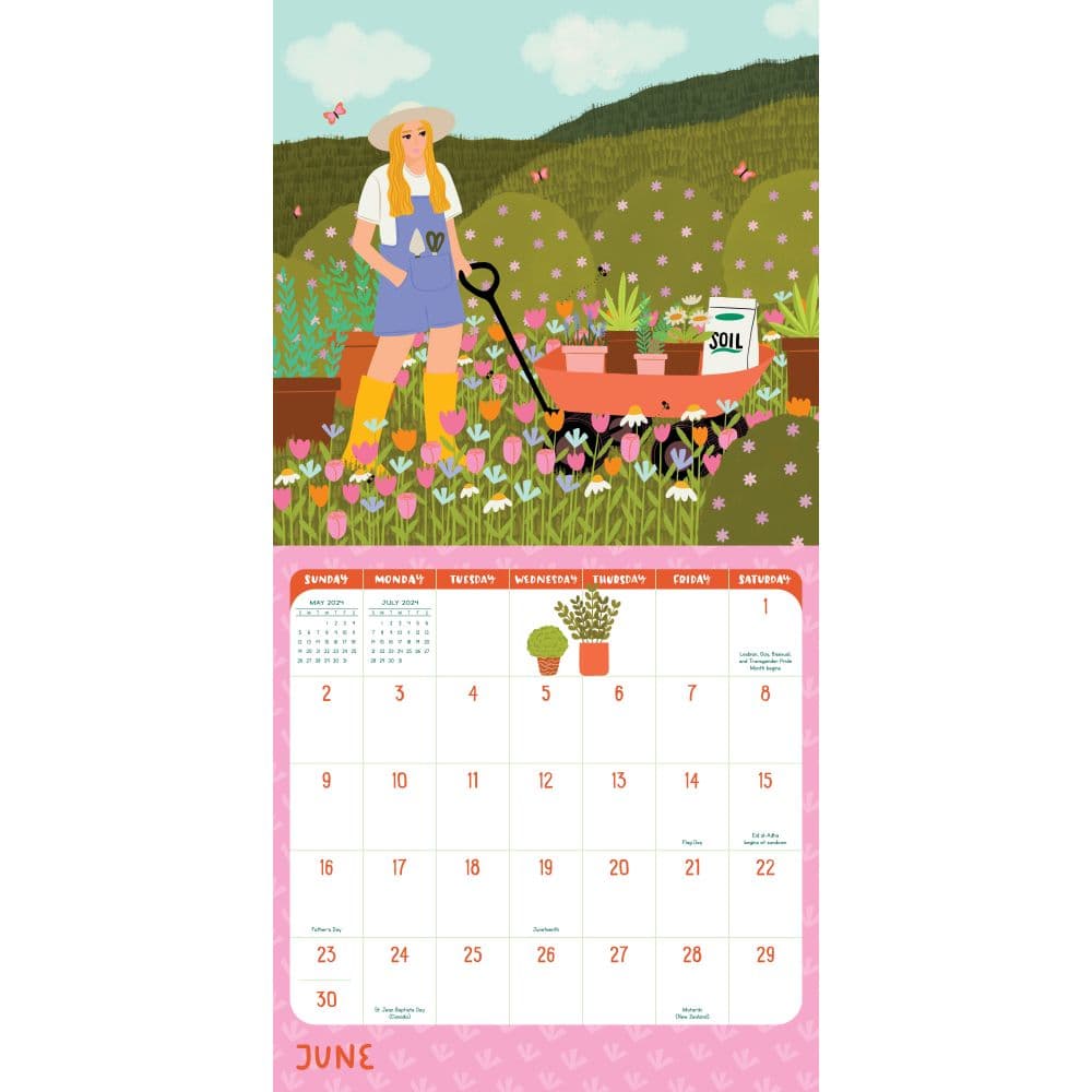 Plant Lady 2024 Wall Calendar Alternate Image 1