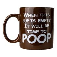 image Time to Poop 16 Ounce Mug Main Product Image