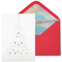 image White Gem Tree Christmas Card Main Product Image width=&quot;1000&quot; height=&quot;1000&quot;