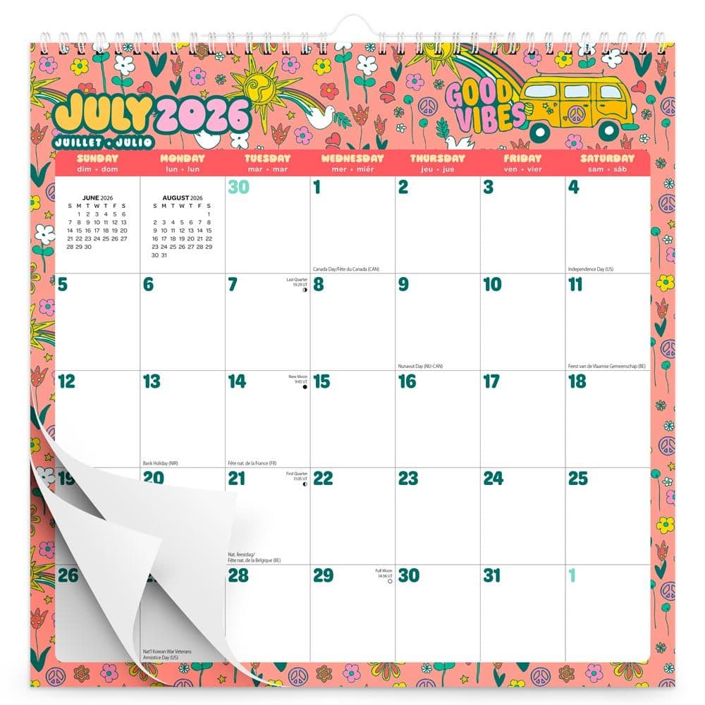 Good Vibes 2027 Wall Calendar Main Product Image