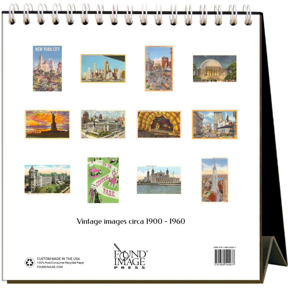 Nostalgic New York City 2025 Easel Desk Calendar First Alternate Image width="1000" height="1000"