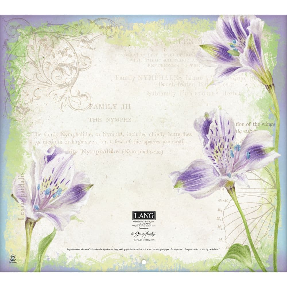 Butterflies 2027 Wall Calendar by Jane Shasky Fourth Alternate Image