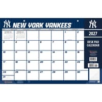 image MLB New York Yankees Small 2027 Desk Pad Main Product Image