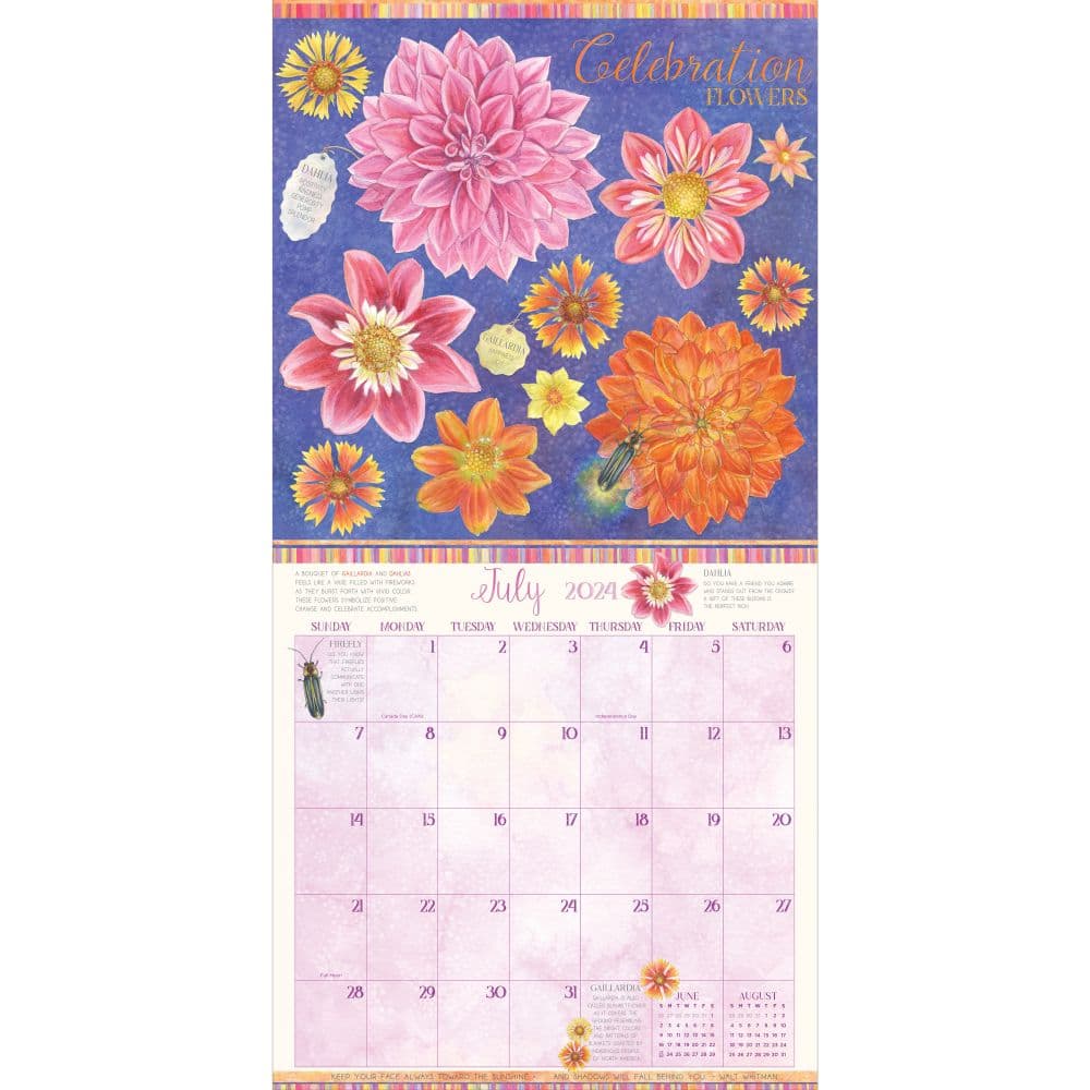 Language Of Flowers 2024 Wall Calendar