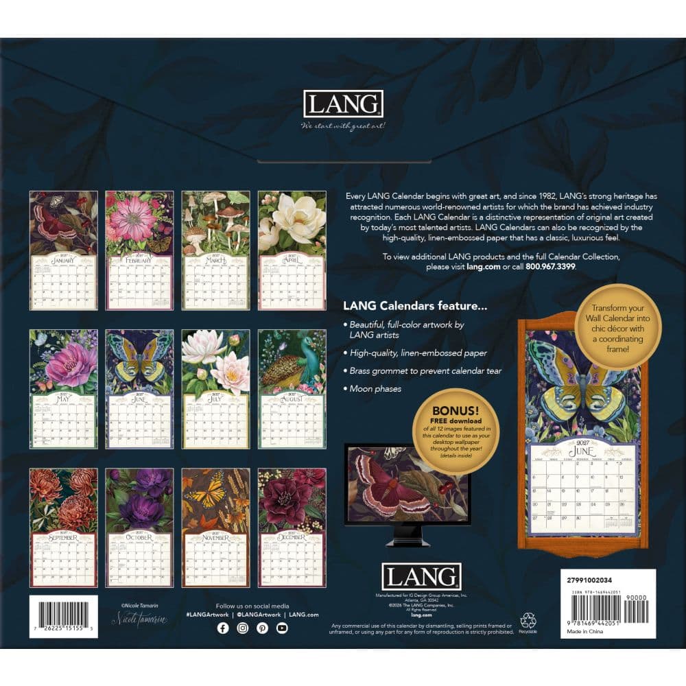 Midnight Garden 2027 Wall Calendar by Nicole Tamarin First Alternate Image