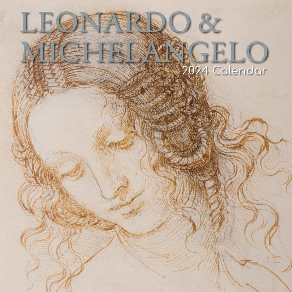 Leonardo and Michelangelo 2024 Wall Calendar Main Product Image width=&quot;1000&quot; height=&quot;1000&quot;