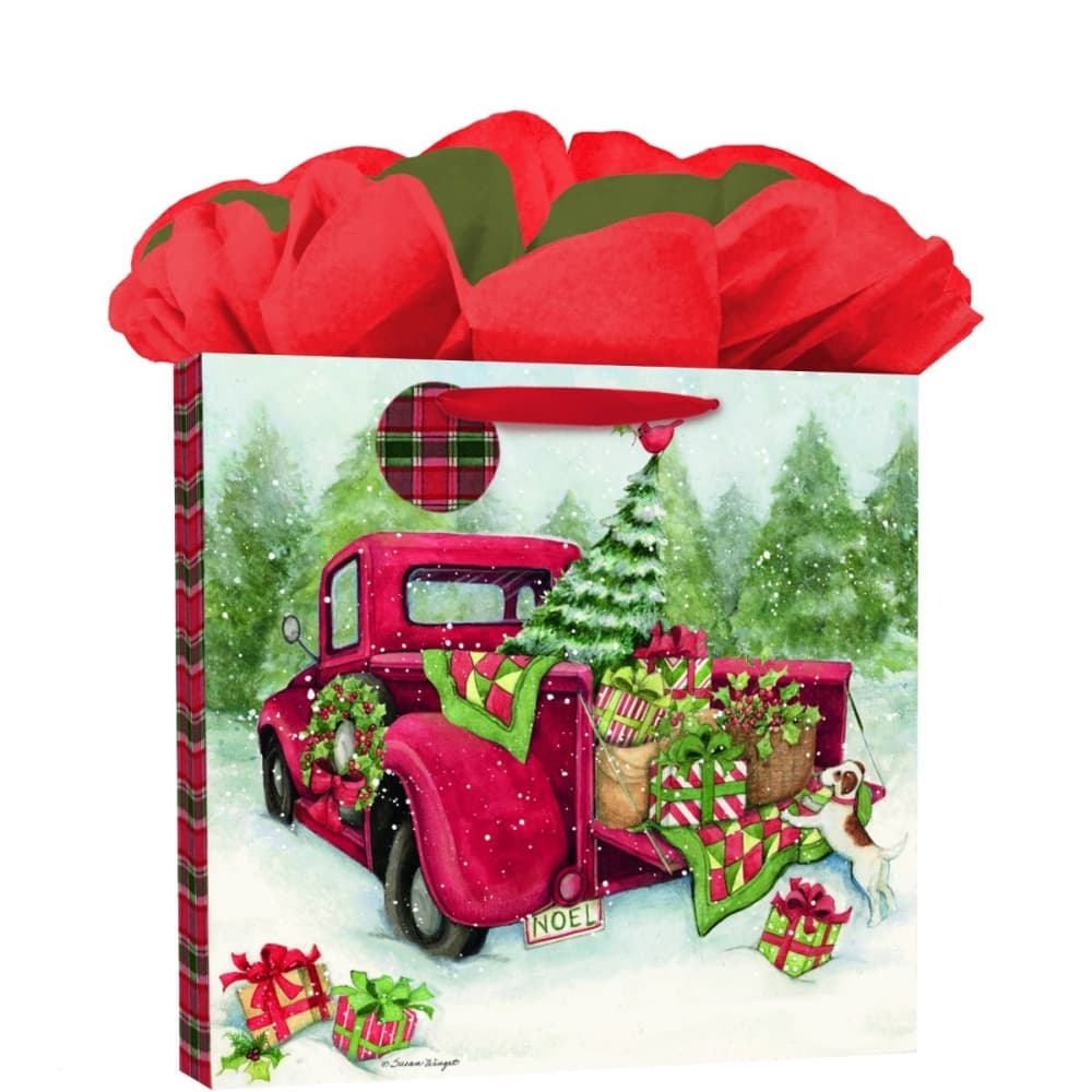 Santa's Truck Calendar GoGo Gift Bag by Susan Winget