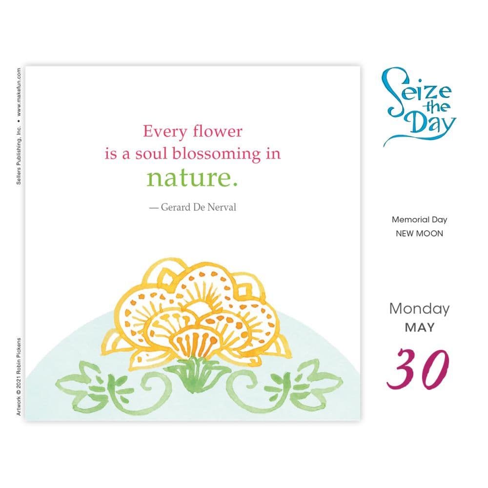 Seize The Day 2022 Desk Calendar - Calendars.com