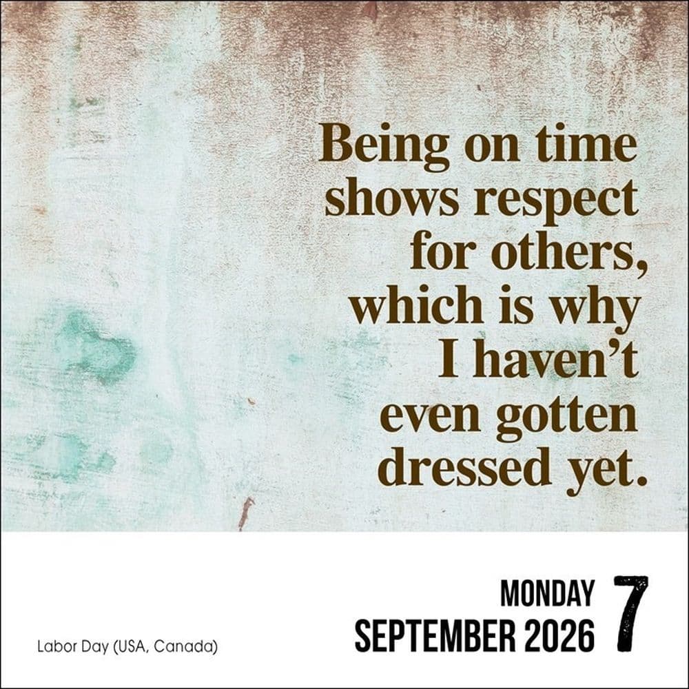 Unspirational 2026 Desk Calendar Second Alternate Image