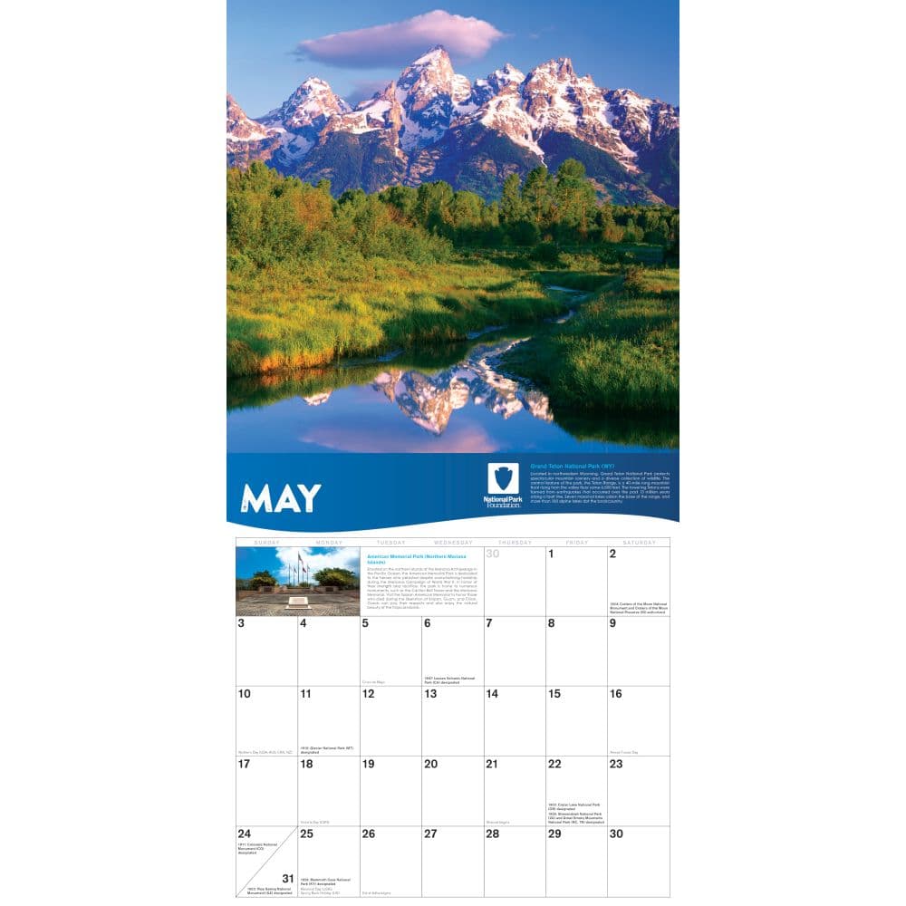 National Park Foundation 2026 Wall Calendar Third Alternate Image
