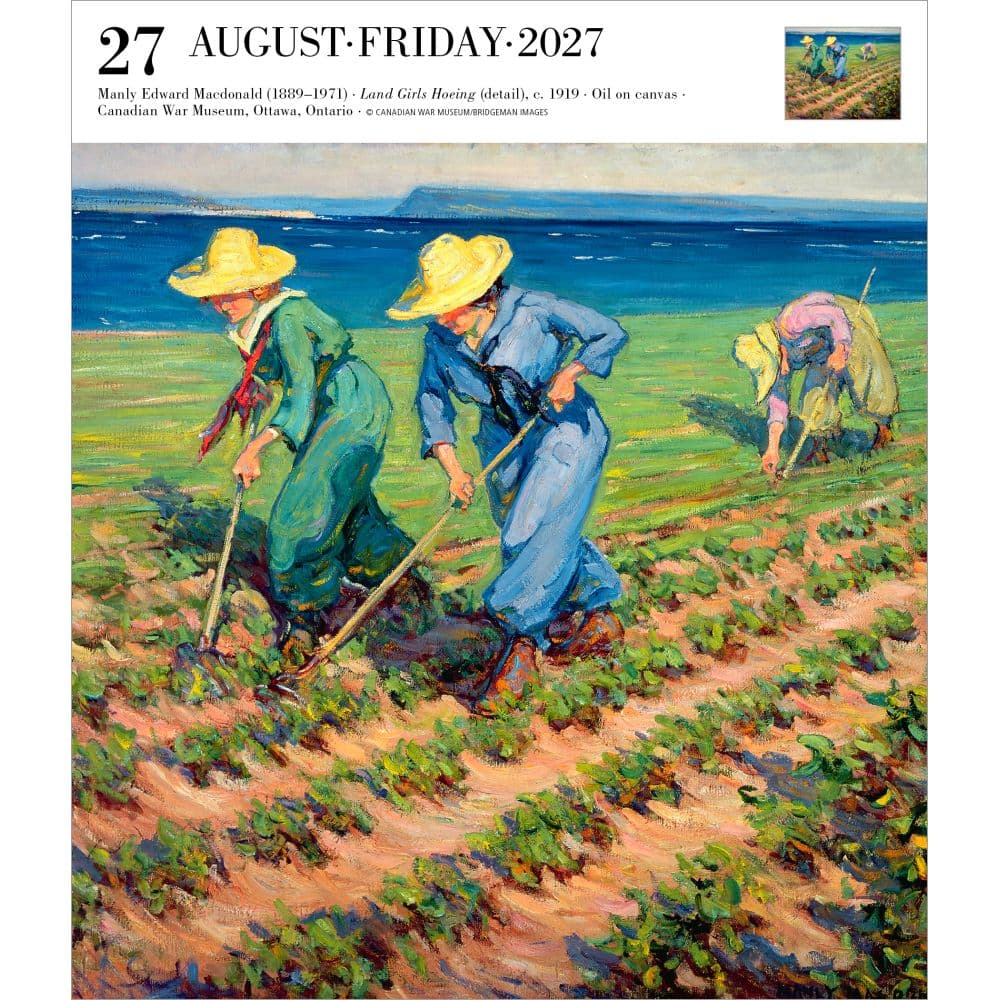 Art Page-A-Day Gallery 2027 Desk Calendar Third Alternate Image