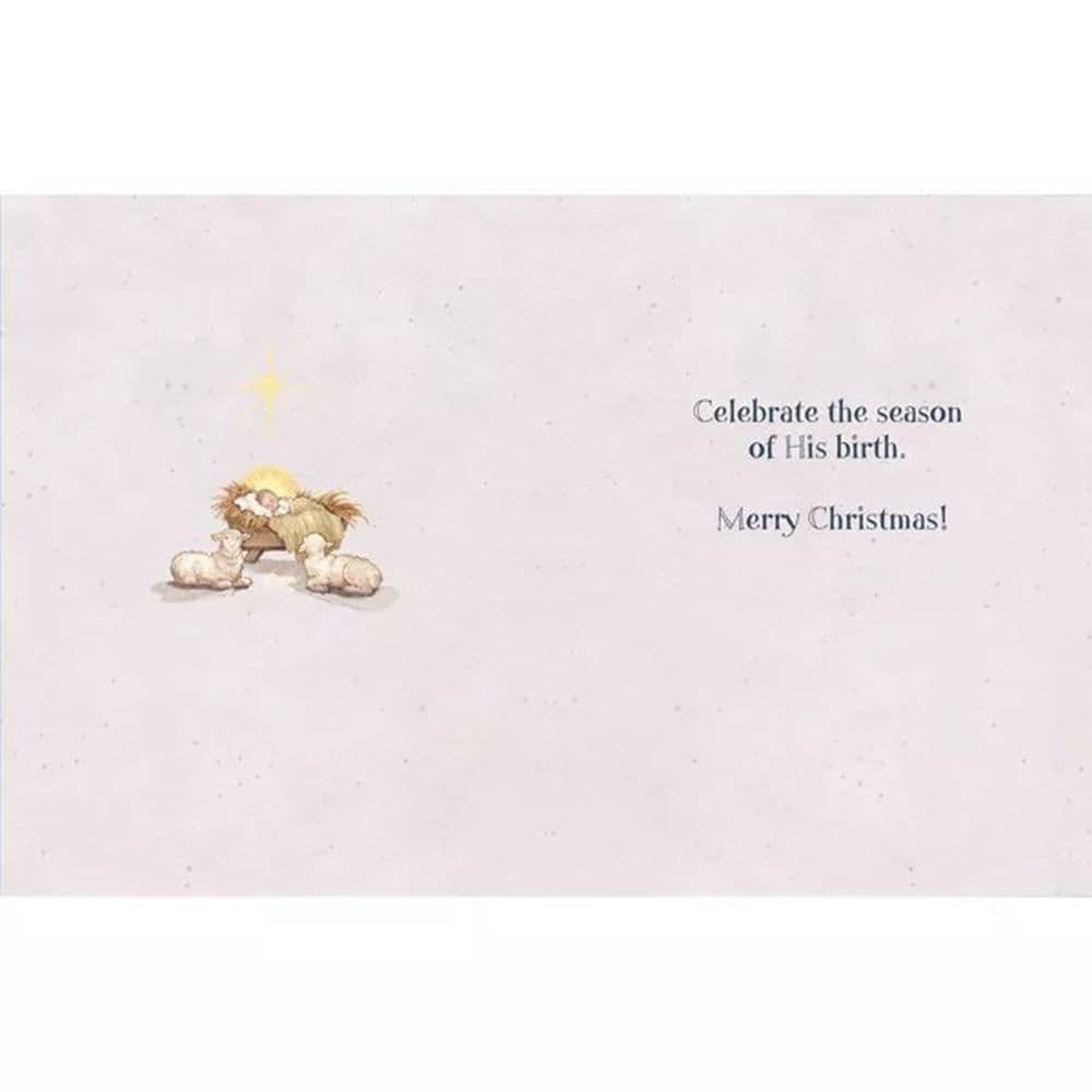 Let Us Adore Him Boxed Christmas Card by Betty Whiteaker Third Alternate Image