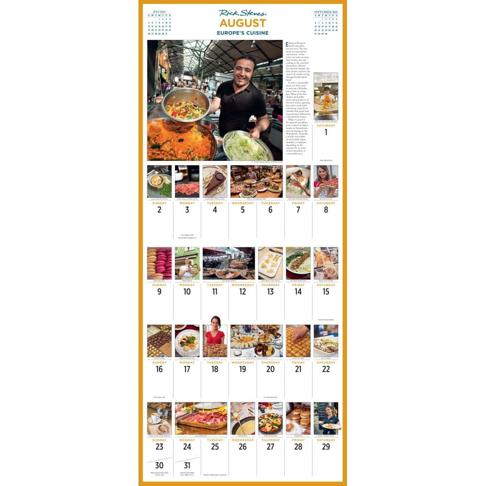 Europe Rick Steves 2026 Wall Calendar Third Alternate Image
