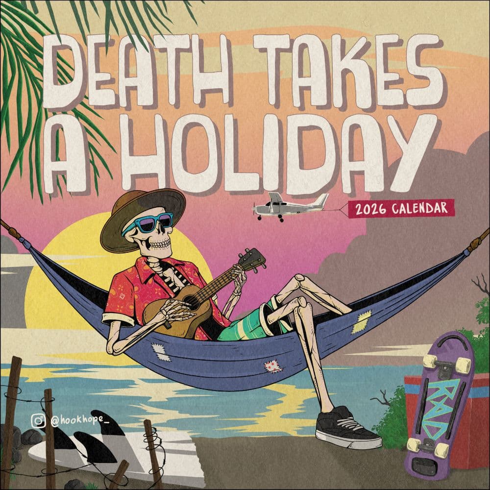 Death Takes a Holiday 2026 Wall Calendar Main Image