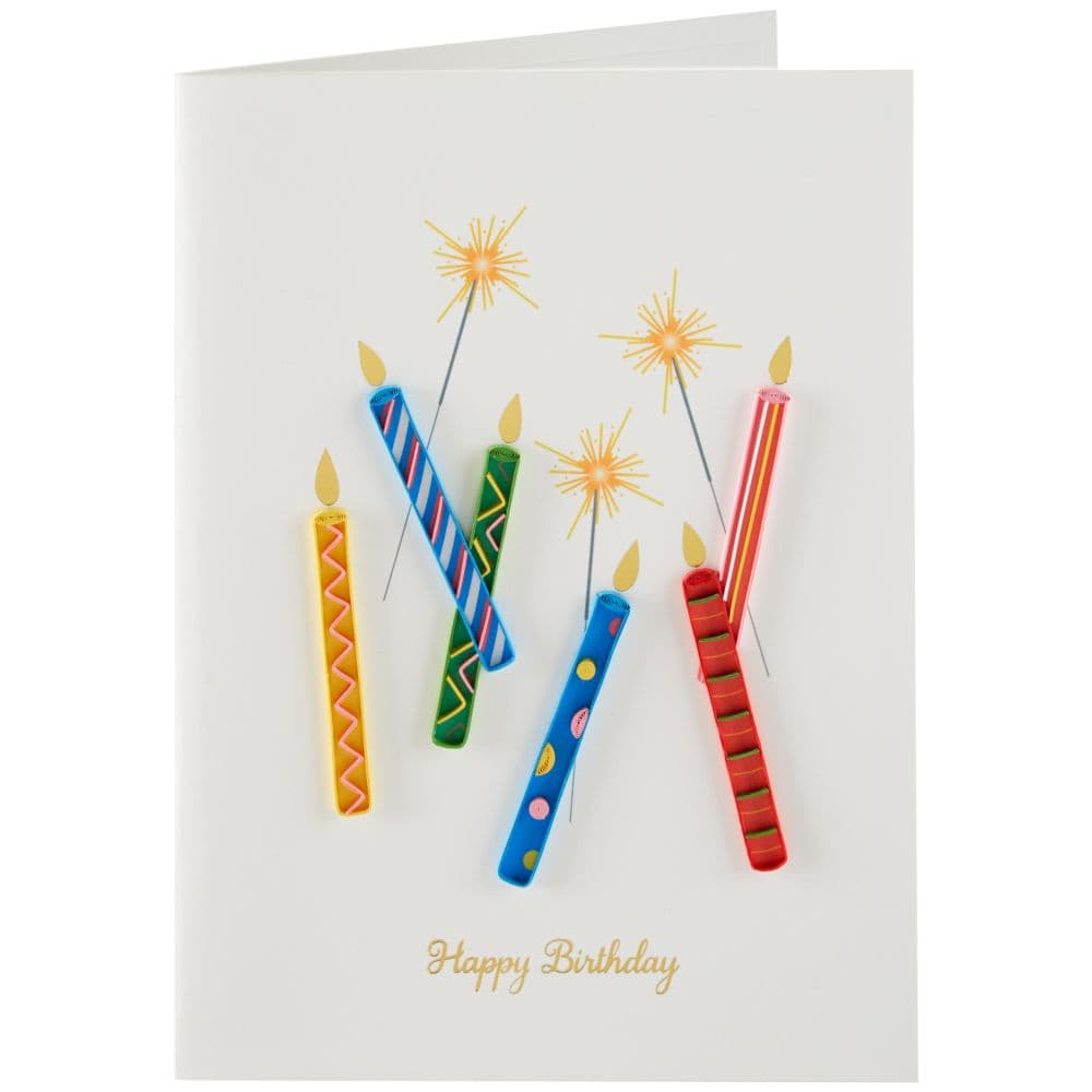 Candles Quilling Birthday Card Sixth Alternate Image width="1000" height="1000"