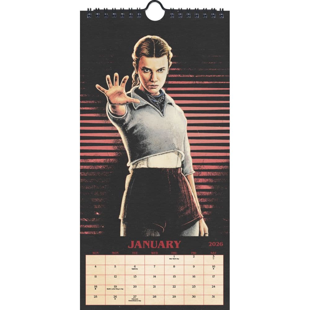 Stranger Things 2026 Slim Wall Calendar Fifth Alternate Image