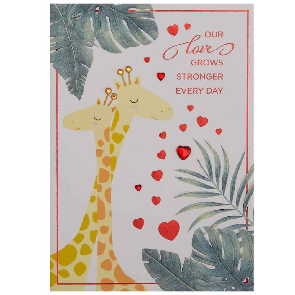 Giraffe Couple Valentine&#39;s Day Card First Alternate Image width=&quot;1000&quot; height=&quot;1000&quot;