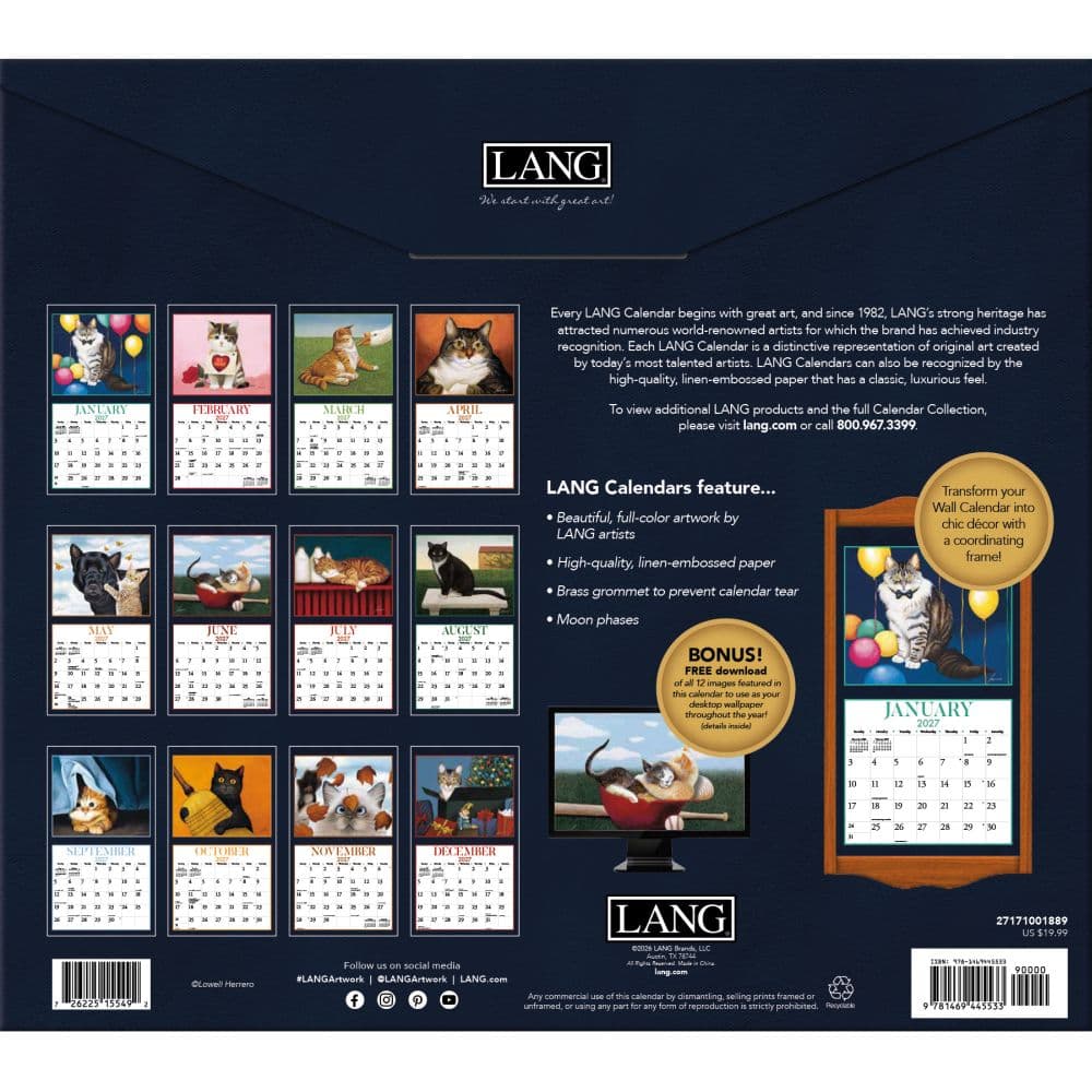 American Cat Special Edition 2027 Wall Calendar First Alternate Image