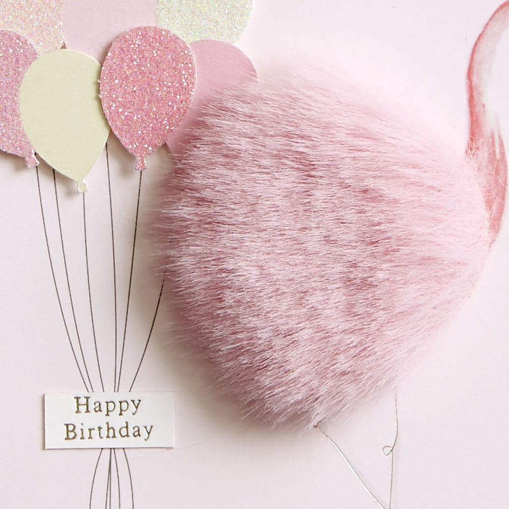 Birthday Fuzzy Flamingo Card 6th Product Detail  Image width="1000" height="1000"