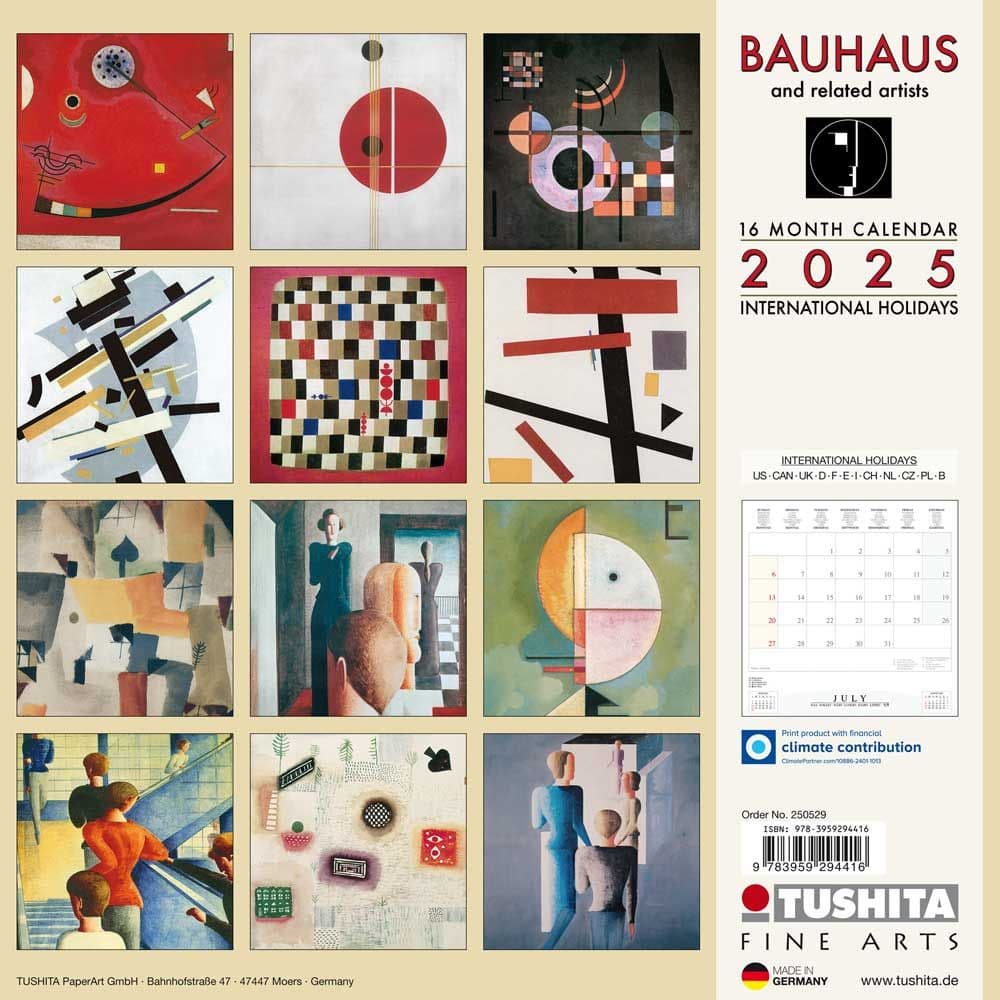 Bauhaus 2025 Wall Calendar First Alternate Image width="1000" height="1000"