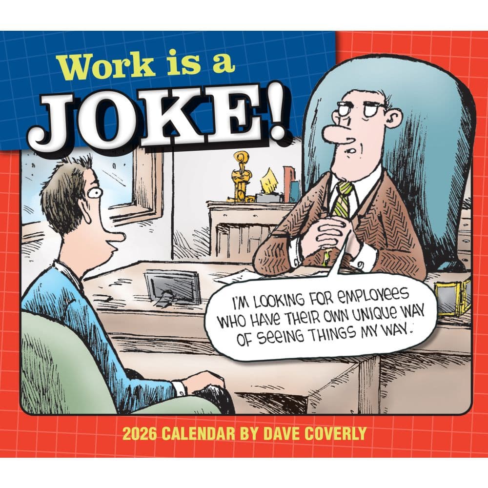 image Work is a Joke 2026 Desk Calendar_Main Image