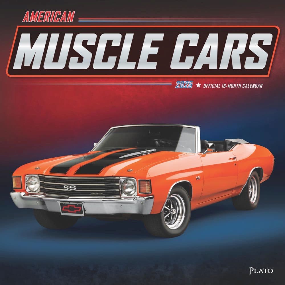 American Muscle Cars Plato 2025 Wall Calendar - Calendars.com