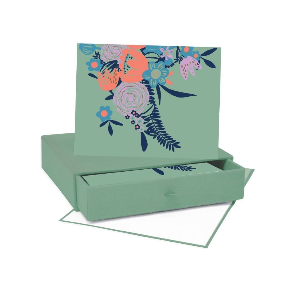 Rosemallow Note Cards w/ Keepsake Box by Eliza Todd