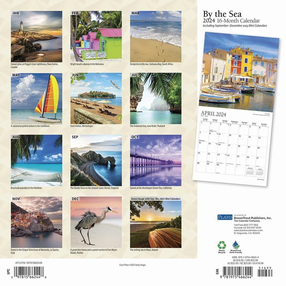 By The Sea 2024 Wall Calendar First Alternate Image width=&quot;1000&quot; height=&quot;1000&quot;