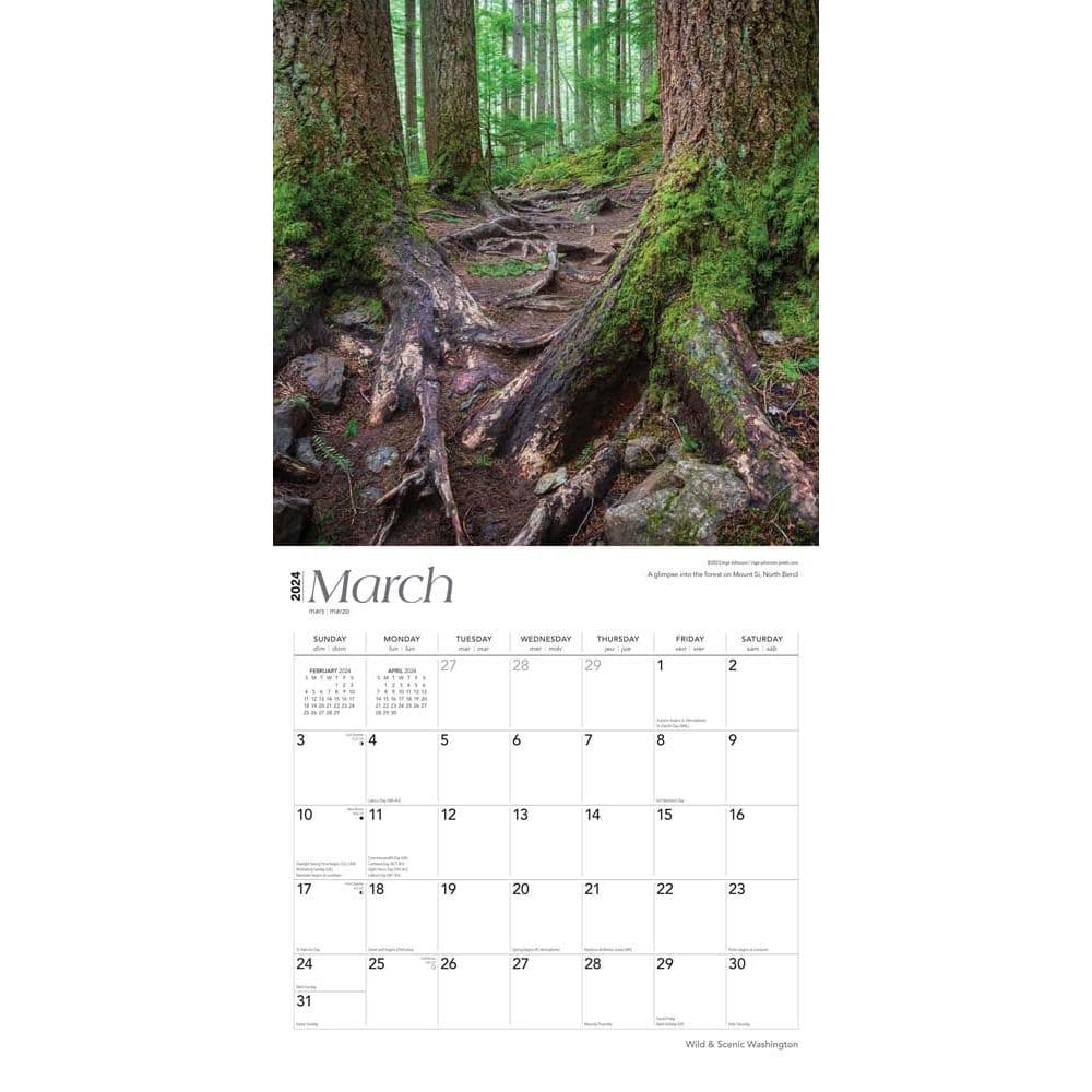 Washington Wild and Scenic 2024 Wall Calendar Second Alternate  Image width=&quot;1000&quot; height=&quot;1000&quot;