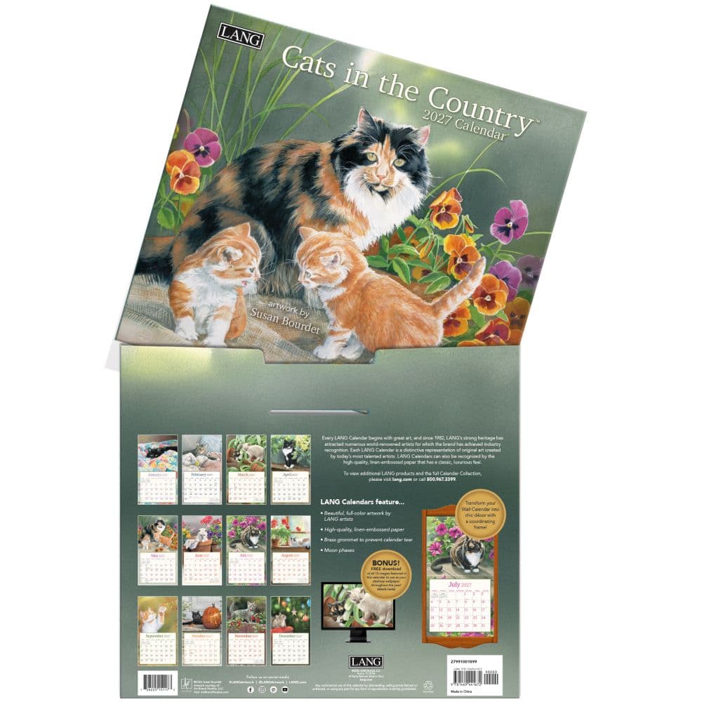 Cats in the Country 2027 Wall Calendar by Susan Bourdet Fourth Alternate Image