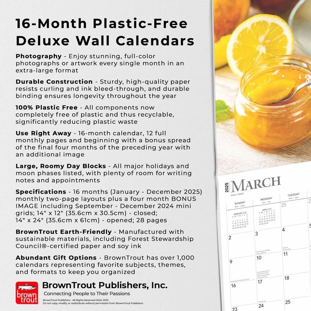 Kitchen Deluxe 2025 Wall Calendar Fifth  Alternate Image