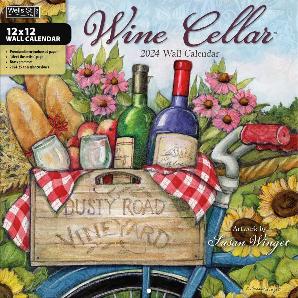 Wine Cellar 2024 Wall Calendar Main Product Image width=&quot;1000&quot; height=&quot;1000&quot;