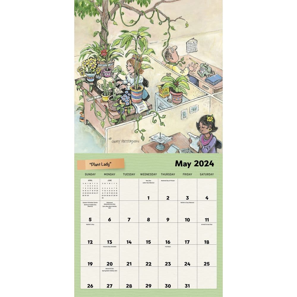 Patterson Funny Business 2024 Wall Calendar interior 3