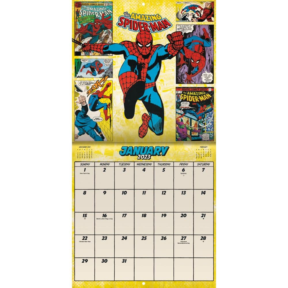 Marvel Wall Calendar 2023 Marvel Comics 2023 Wall Calendar The Art of