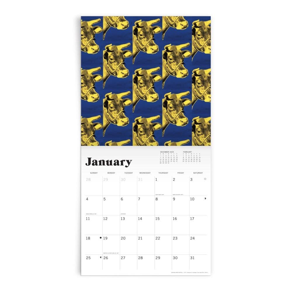 Warhol Classic 2026 Wall Calendar Second Alternate Image