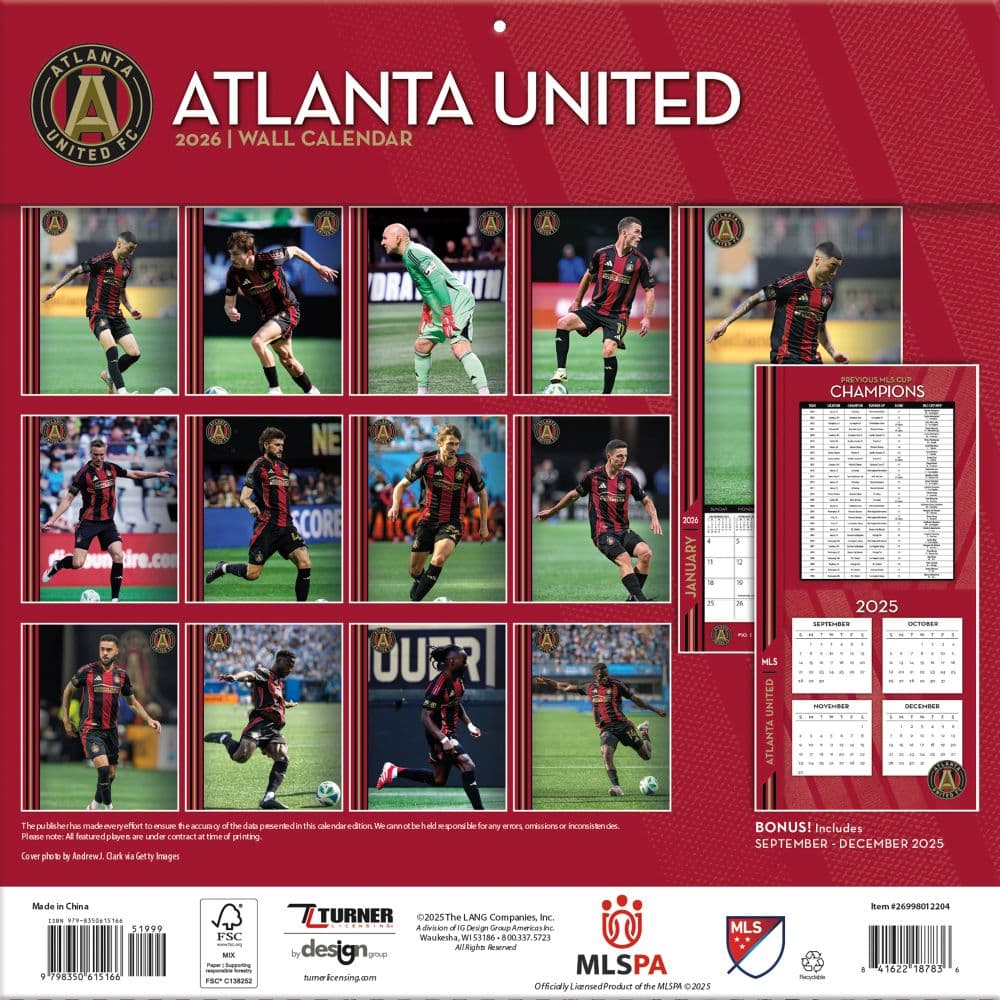MLS Atlanta United 2026 Wall Calendar First Alternate Image